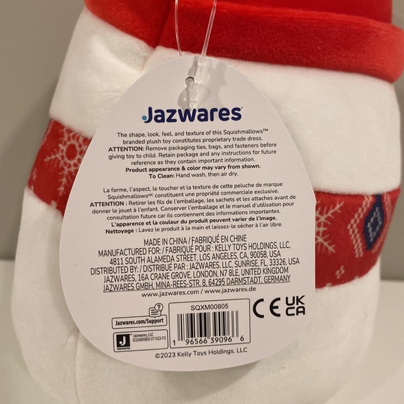 Squishmallow Manny the Snowman 8” NWT Christmas 2023 - Picture 4 of 4